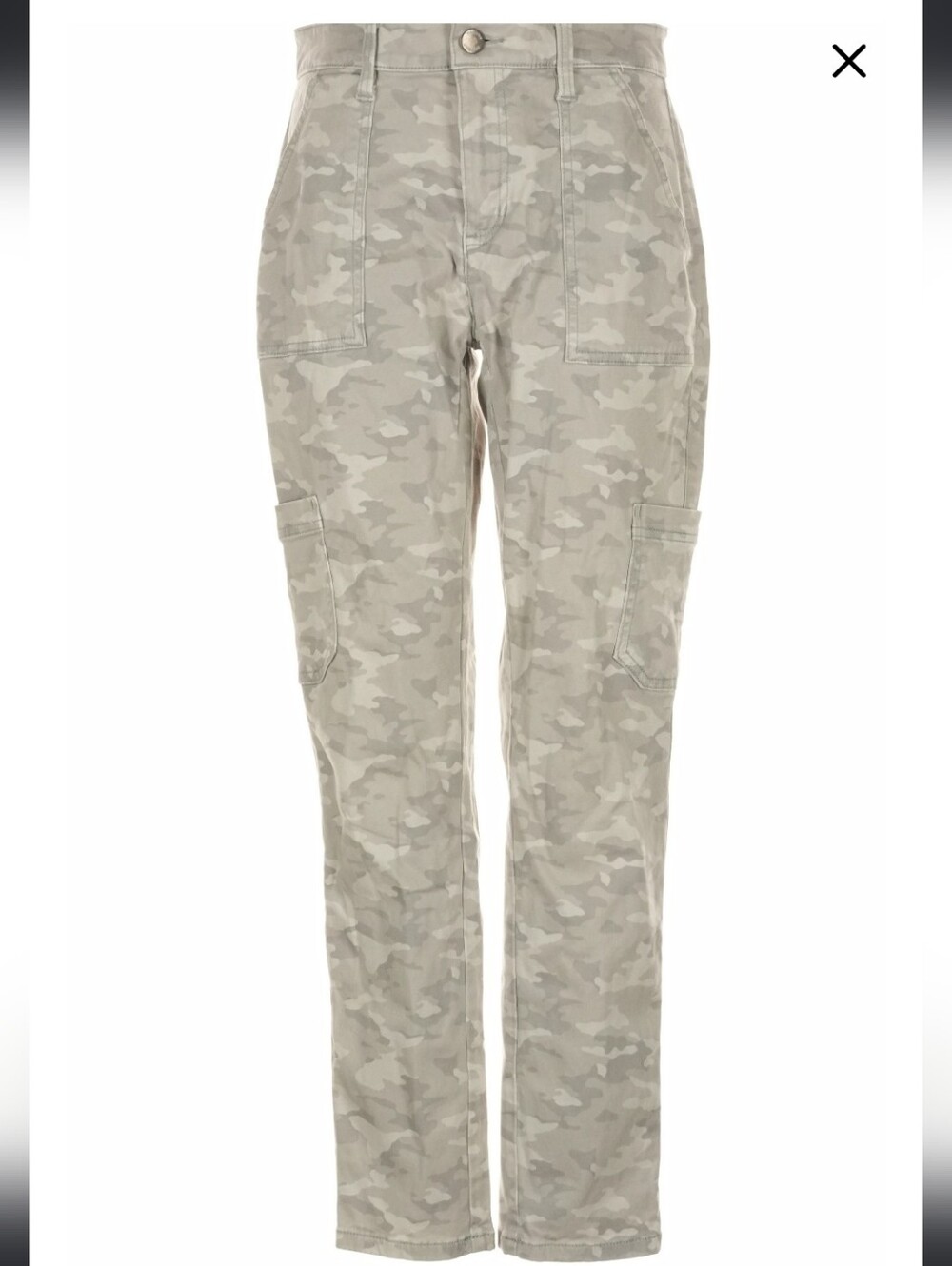 EUC Banana Republic Womens Skinny Ankle Light Tan Camouflage Cargo Pants Size 4